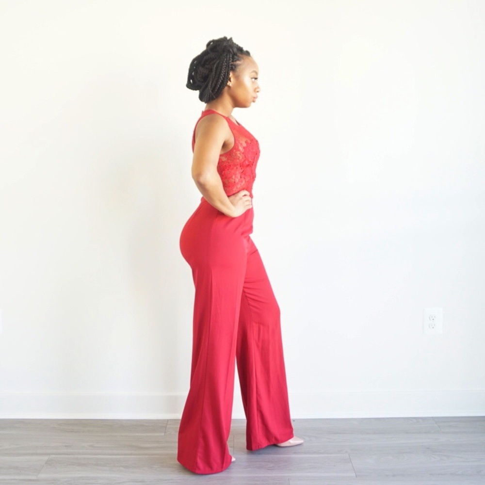 Red Pant Set - Picture 2 of 2